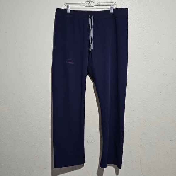 Figs Livingston Scrub Pants Women XL Navy Blue Nurse Medical Doctor T21003 STAIN - Picture 1 of 5